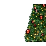 thumbnail of Tarrington House künstlicher Weihnachtsbaum mit Weihnachtsbaumkugeln, Kunststoff, Ø 100 x 180 cm, 120 LEDs, 3.6 W, grün / warmweiß