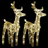 thumbnail of Renne Di Natale 2 Pz Bianco Caldo 80 Led In Acrilico
