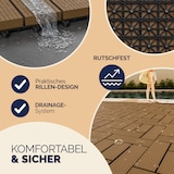 thumbnail of Casaria WPC Fliesen 11x Mosaik Terrakotta