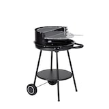 thumbnail of Tarrington House Holzkohlegrill rund Deluxe, Stahl, 53 x 66.5 x 83 cm, Grillrost Ø 48 cm, höhenverstellbarer Grillrost, fahrbar, schwarz