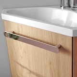 thumbnail of Meuble lave-mains SKINO Décor chêne vasque blanche