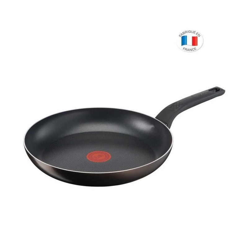 Tefal B5540602 Easy Cook&clean Poele 28 Cm, Antiadhésive, Tous Feux Sauf Induction, Thermo-signal, Cuisson Saine, Fabriqué En