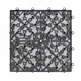 thumbnail of Lot de 8 dalles clipsables en pierre noire - Oviala