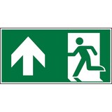 thumbnail of Rettungszeichen, Notausgang geradeaus - ASR A1.3 (DIN EN ISO 7010) - 300x150 mm Folie selbstklebend