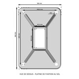 thumbnail of Store double pente Bayamo 5,37x2x3,00 M Intersun, Blanc, Manuel, toile Taupe