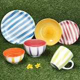 thumbnail of Summer Stripes 6er Set Müsli-Schale Ø14cm 500ml Dessert-Schüssel bunte Streifen