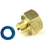 thumbnail of Gasline Übergang 1/2" R x 1/4" lks LPG Gas Adapter Gaskocher Gasschlauch Gasherd mit Dichtung Gewindeadapter Übergangsstück, 1/2" IG x 1/4" AG Messing