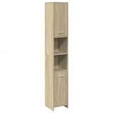 thumbnail of vidaXL Badezimmerschrank Sonoma-Eiche 30x30x183,5 cm Holzwerkstoff