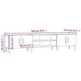 thumbnail of vidaXL TV-Schrank Betongrau 180x31,5x40 cm Holzwerkstoff