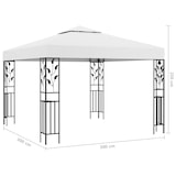 thumbnail of vidaXL Pavillon mit LED-Lichterkette 3x3 m Weiß