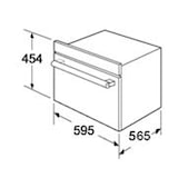 thumbnail of Midea Kompakt-Einbau-Backofen + Mikrowelle MEK45KIX 45 cm, 13 Funktionen, 5 Mikrowellen-Kombi-Funktionen