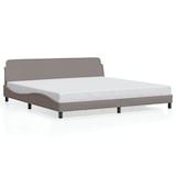 thumbnail of vidaXL Bettgestell "Dover" Taupe 200x200 cm Stoff