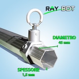 thumbnail of RAY BOT Gazebo pieghevole 3x3 blu Exa 45mm TOP alluminio con laterali. PVC 350g