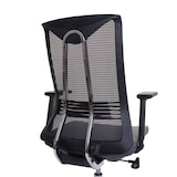 thumbnail of Bürostuhl | HxBxT 110x65x66 cm | Sitzhöhe 44cm | ergonomisch Kunstleder | Grau | Drehstuhl Schreibtischstuhl