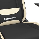 thumbnail of vidaXL Gaming-Stuhl Schwarz und Creme Stoff