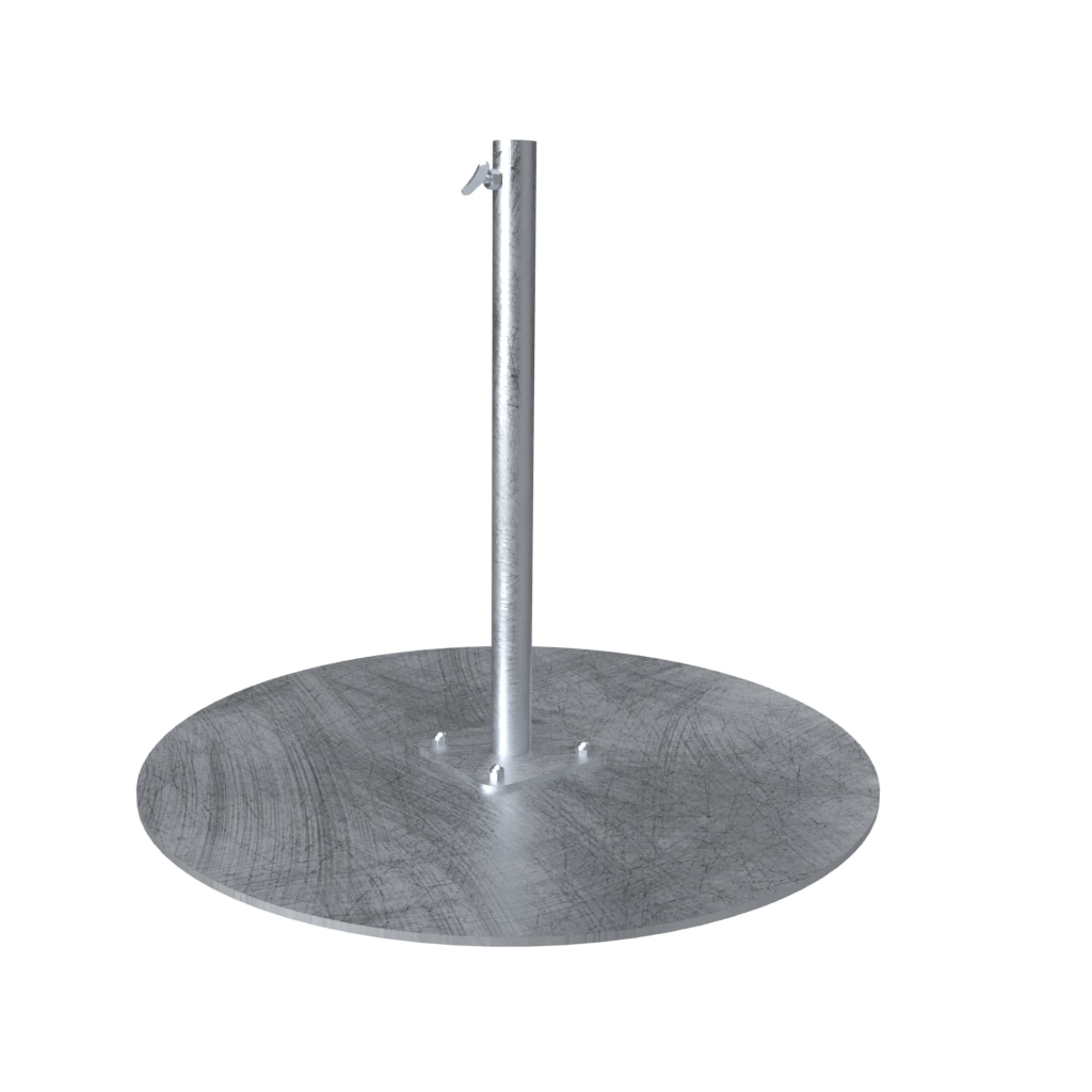 Pied platine disque Ø 74