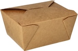 thumbnail of 3500 Lunchboxen, Pappe pure 750 ml 6,3 cm x 9 cm x 11,3 cm braun
