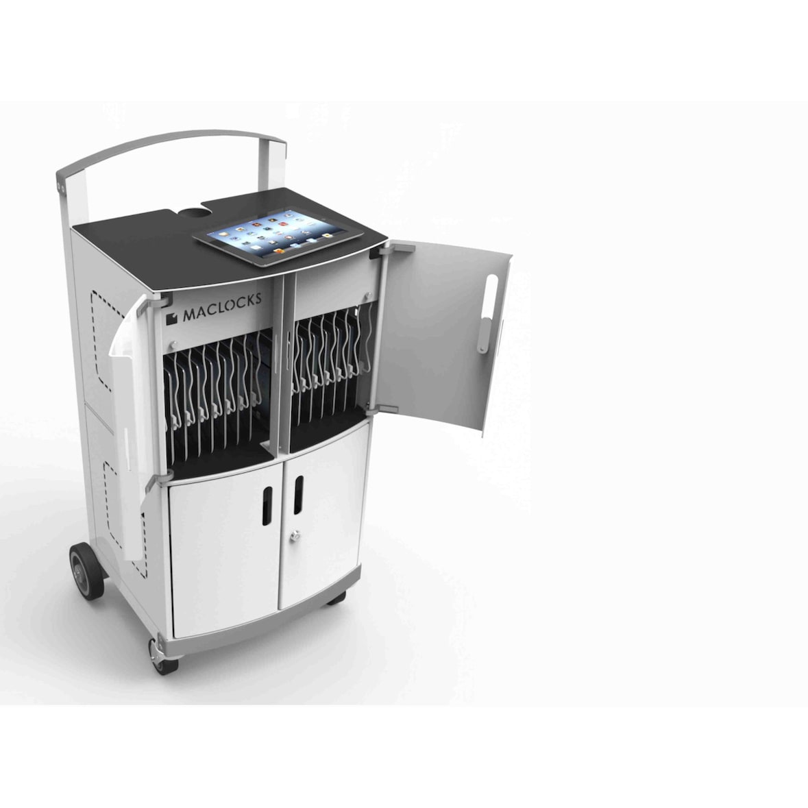 Compulocks DUO CartiPad Tablet/Laptop Ladeschrank Trolley für 32 Geräte