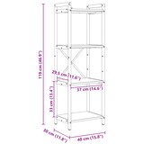 thumbnail of vidaXL Boekenkast Oud hout 40 x 30 x 118 cm Massief hout
