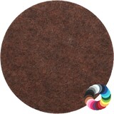 thumbnail of BIASTO - Premium Filz Untersetzer - rund 20cm - Farbe: braun-meliert (HF033). Design Glas-Untersetzer für Getränke, Tisch, Bar, Tasse, Vase