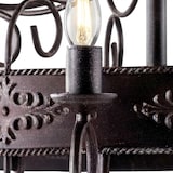 thumbnail of Bonetti Illumina -  Baltimore - Kronleuchter aus schwarz und rostlackiertem Eisen, 8 Lichter 126 - Ø76 - BL183-8-RG