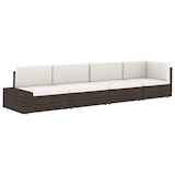 thumbnail of vidaXL Modulares Mittelsofa Poly Rattan Schwarz