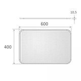 thumbnail of Lote de 4 Bandeja Perforada para Horno de Pastelería, Aluminio, 60x40 cm, para Panadería y Repostería