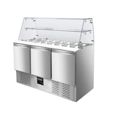 thumbnail of EASYLINE Saladette 700 / 3-vaks met vierkant glazen blad