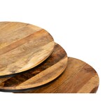 thumbnail of Beistelltisch HEINZ 3er Set Mangoholz Braun 50x60x60cm Couchtisch Sofatisch Abstelltisch