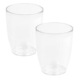 thumbnail of WellHome - Set 2 Pflanztöpfe 1,4L Coubi Ø13,2 cm/Stück Farbe Transparent
