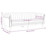 thumbnail of vidaXL 2-tlg. Sofagarnitur Braun Samt