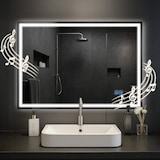 thumbnail of Miroir de Salle de Bain Jaffrey avec Bluetooth 70x100 cm