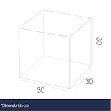 thumbnail of Danieli - Cubo Trasparente 30x30x30 Aperto da un Lato - Espositori in Acrilico da vetrina per oggettistica ed Esposizione