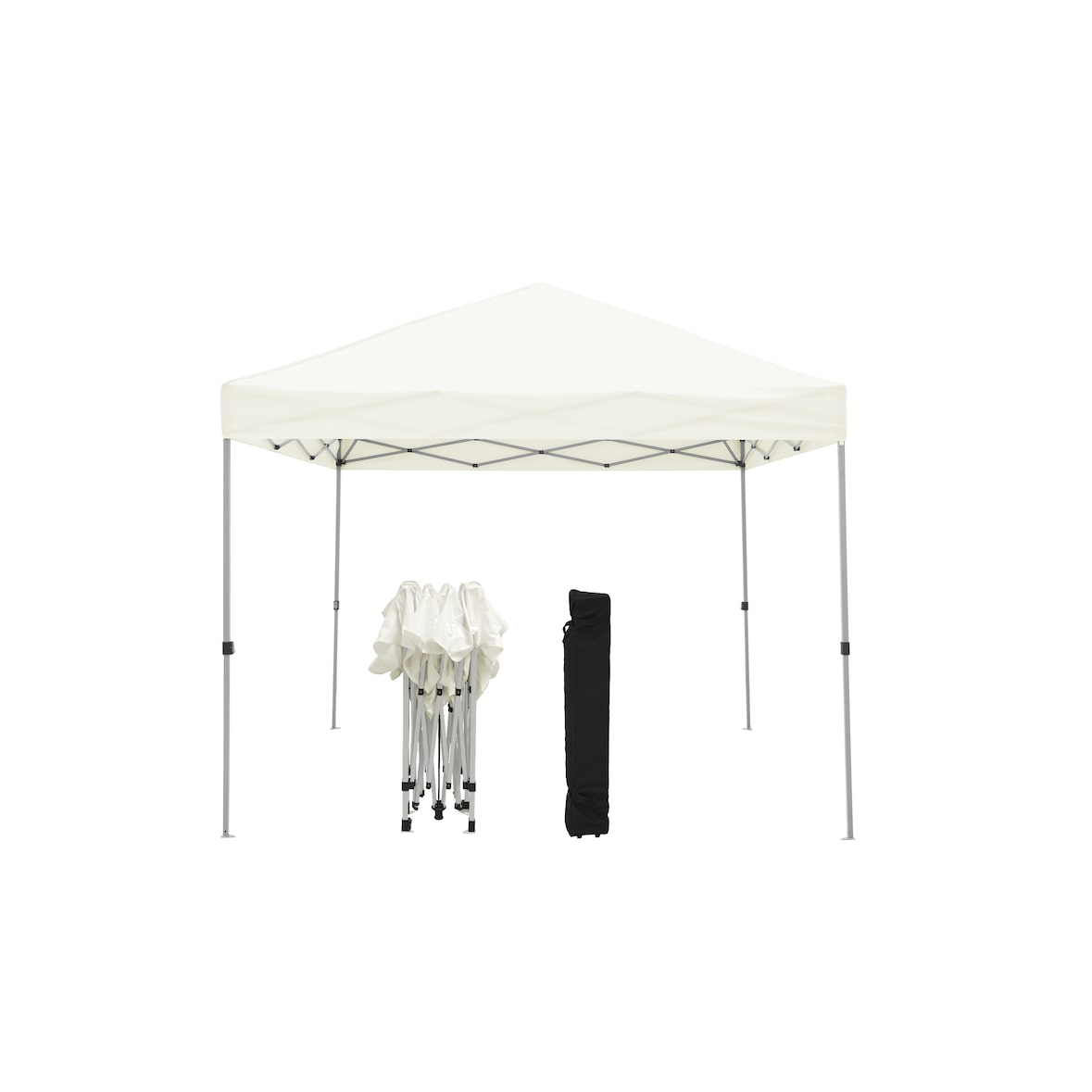 METRO PROFESSIONAL Tenda dobrável Thagpi para restauração, aço/poliéster, 3 x 3 m, repelente de água, branco