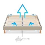 thumbnail of Sommier à lattes en bois  1 place  Coloris Beige  Livré en kit  90x200 cm LINO NUIT DE COTON DORMEZ EN PLEINE NATURE