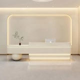 thumbnail of Empfangstresen, Firmen-Rezeption, Kassentresen, Bar, geeignet für Schönheitsstudios, Ateliers und Geschäfte 180×60×100cm【QXJ180】