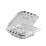 thumbnail of 50x Rechteckbecher klar mit Deckel 125 ml (PET)