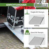 thumbnail of TRUTZHOLM 1 x Eventrampe 198 cm Taglast 600kg Alu grau geriffelt Rampe Auffahrrampe Verladerampe
