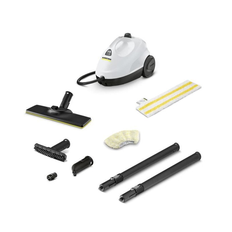 New Karcher Sc 2 Easy Fix - Nettoyeur Vapeur - Pression Vapeur 3,2 Bar - Puissance 1500 W - Set De Nettoyage De Sol Easyfix & Bu