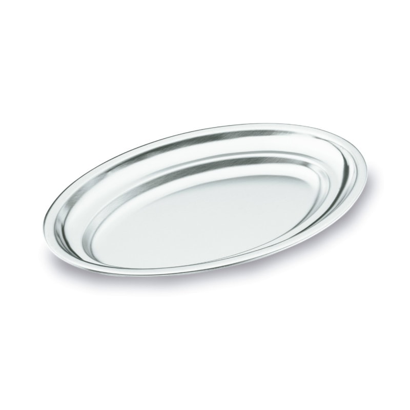LACOR ovale Schale aus poliertem, satiniertem Stahl 18/10 25x17 cm 62825