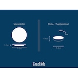 thumbnail of CreaTable Nordic Fjord Blue Tafelservice 12-tlg Steinzeug