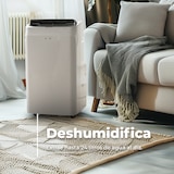 thumbnail of EVVO Aire Acondicionado Portátil Frío y Calor, Clase A, 12.000 BTU, Control Remoto y Temporizador 24h, 4 en 1, Deshumidificador,Hasta 26 m2.