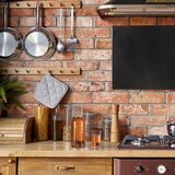 thumbnail of Relaxdays Wasserkaraffe Set mit Gläsern, 5-teiliges Set, 1,5 l, 200 ml, Karaffe ohne Deckel, Wassergläser, transparent