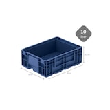 thumbnail of PROREGAL VDA KLT Kleinladungsträger mit Verbundboden | HxBxT 14,7x30x40cm | 10 Liter | KLT, Transportbox, Transportbehälter, Stapelbehälter