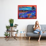thumbnail of Relaxdays Blumentreppe 3 Ebenen, Aus Holz, Blumenständer für innen, Mehrstöckig, HBT: ca. 82,5 x 83 x 28,5 cm, dunkelbraun