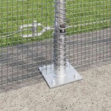 thumbnail of vidaXL Zaunpfosten Silber 50 x 1,4 m (12 x 12 mm Netz) Stahl