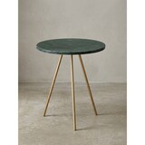 thumbnail of Beistelltisch Echter Marmor Grün 38x38x44cm Anstelltisch Metall Gold, Kleiner Dreibein Sofatisch Rund, Wohnzimmertisch Couch Modern, Couchtisch