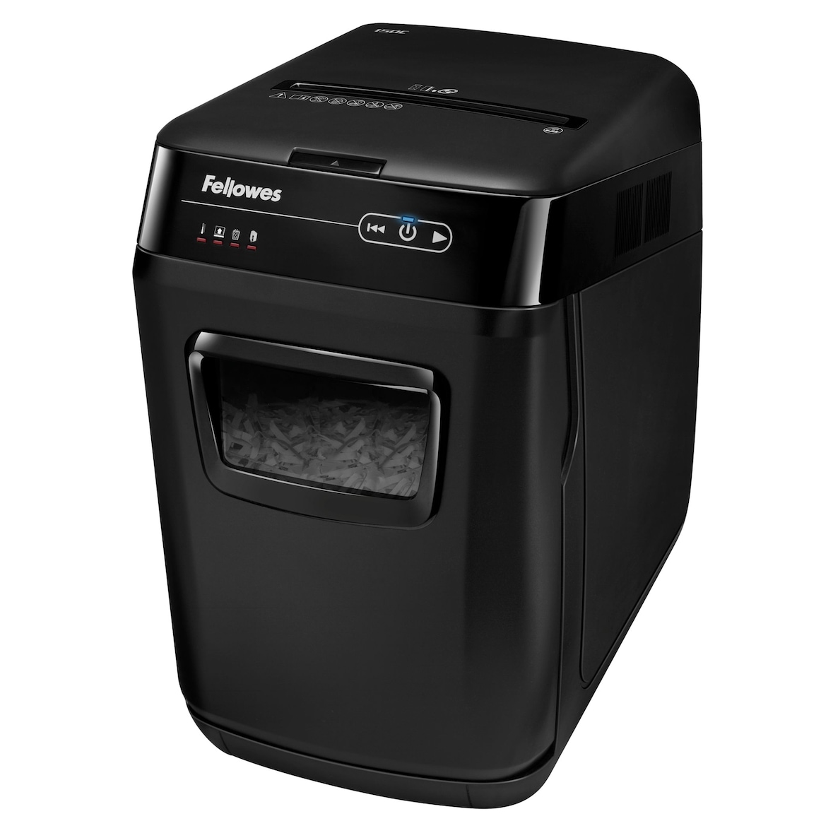 Fellowes AutoMax 150C Aktenvernichter Kreuzschreddern 23 cm Schwarz, Grau
