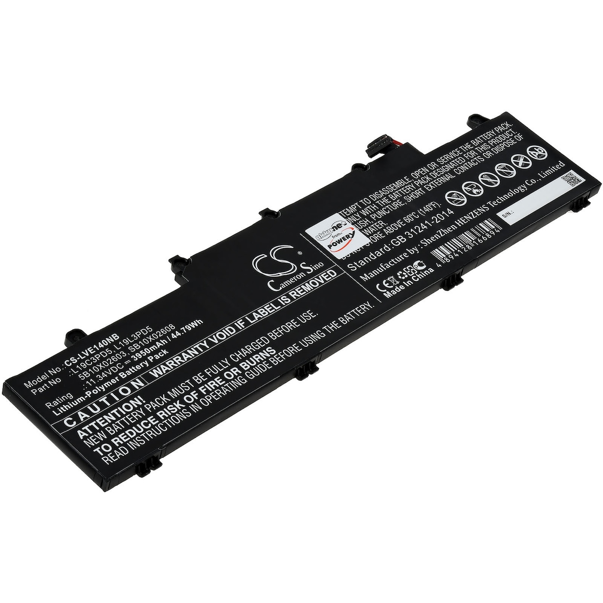 Akku passend für Laptop Lenovo ThinkPad E14 Gen.2, Typ L19L3PD5