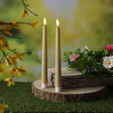 thumbnail of LED Stabkerzen Outdoor Tafelkerzen Timer H: 25,5cm creme 2er Set
